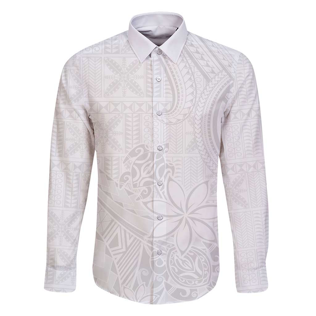 Tapu Fanau Ia Niue Family Matching Off Shoulder Maxi Dress and Hawaiian Shirt Happy White Sunday Unique Hiapo - Polynesian Pride