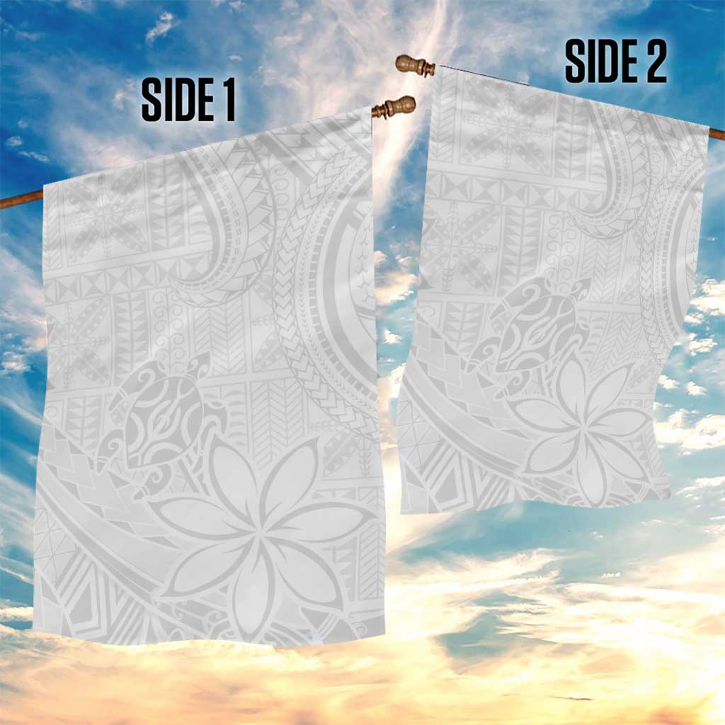 Tapu Fanau Ia Niue Garden Flag Happy White Sunday Unique Hiapo - Polynesian Pride