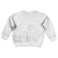 Tapu Fanau Ia Niue Kid Ugly Christmas Sweater Happy White Sunday Unique Hiapo - Polynesian Pride