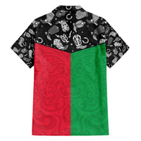 Vanuatu Cowboy Family Matching Puletasi and Hawaiian Shirt Cowboy Symbols Split Stylized - Polynesian Pride