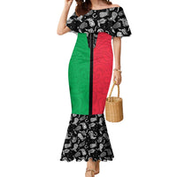 Vanuatu Cowboy Mermaid Dress Cowboy Symbols Split Stylized LT14 Women Green - Polynesian Pride