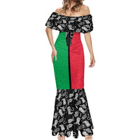 Vanuatu Cowboy Mermaid Dress Cowboy Symbols Split Stylized LT14 - Polynesian Pride