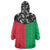 Vanuatu Cowboy Wearable Blanket Hoodie Cowboy Symbols Split Stylized - Polynesian Pride