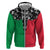 Vanuatu Cowboy Zip Hoodie Cowboy Symbols Split Stylized - Polynesian Pride