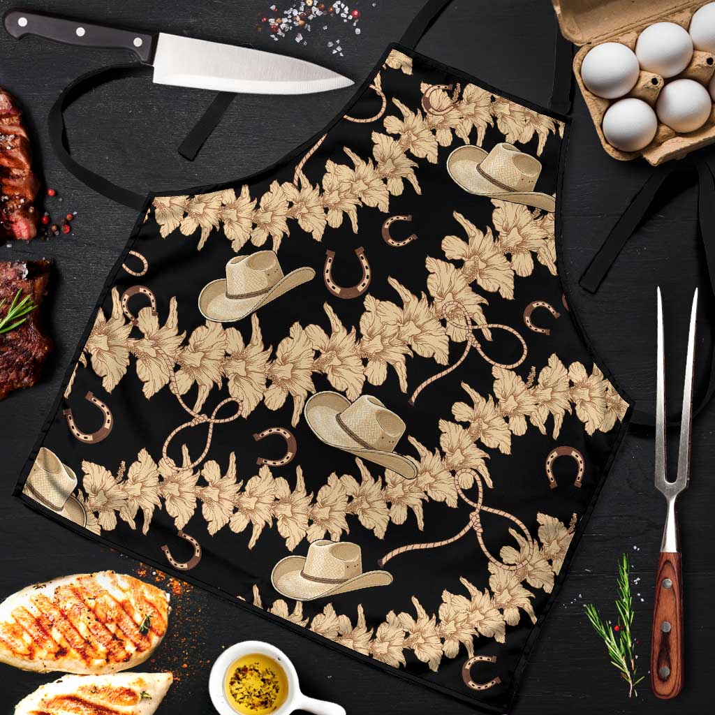 Vanuatu Cowboy Apron Seamless Straw Hats Hibiscus - Polynesian Pride