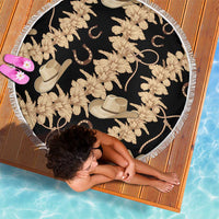 Vanuatu Cowboy Beach Blanket Seamless Straw Hats Hibiscus - Polynesian Pride