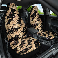 Vanuatu Cowboy Car Seat Cover Seamless Straw Hats Hibiscus - Polynesian Pride