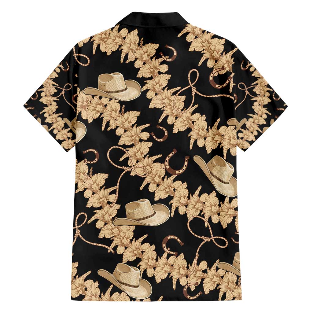 Vanuatu Cowboy Family Matching Puletasi and Hawaiian Shirt Seamless Straw Hats Hibiscus - Polynesian Pride