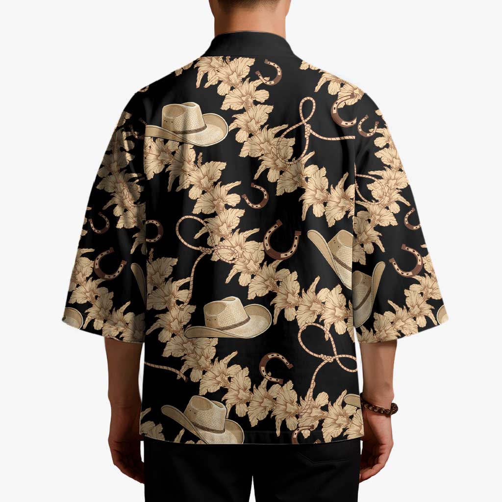 Vanuatu Cowboy Kimono Seamless Straw Hats Hibiscus - Polynesian Pride