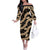 Vanuatu Cowboy Off The Shoulder Long Sleeve Dress Seamless Straw Hats Hibiscus - Polynesian Pride