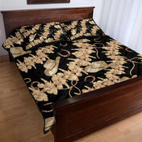 Vanuatu Cowboy Quilt Bed Set Seamless Straw Hats Hibiscus - Polynesian Pride