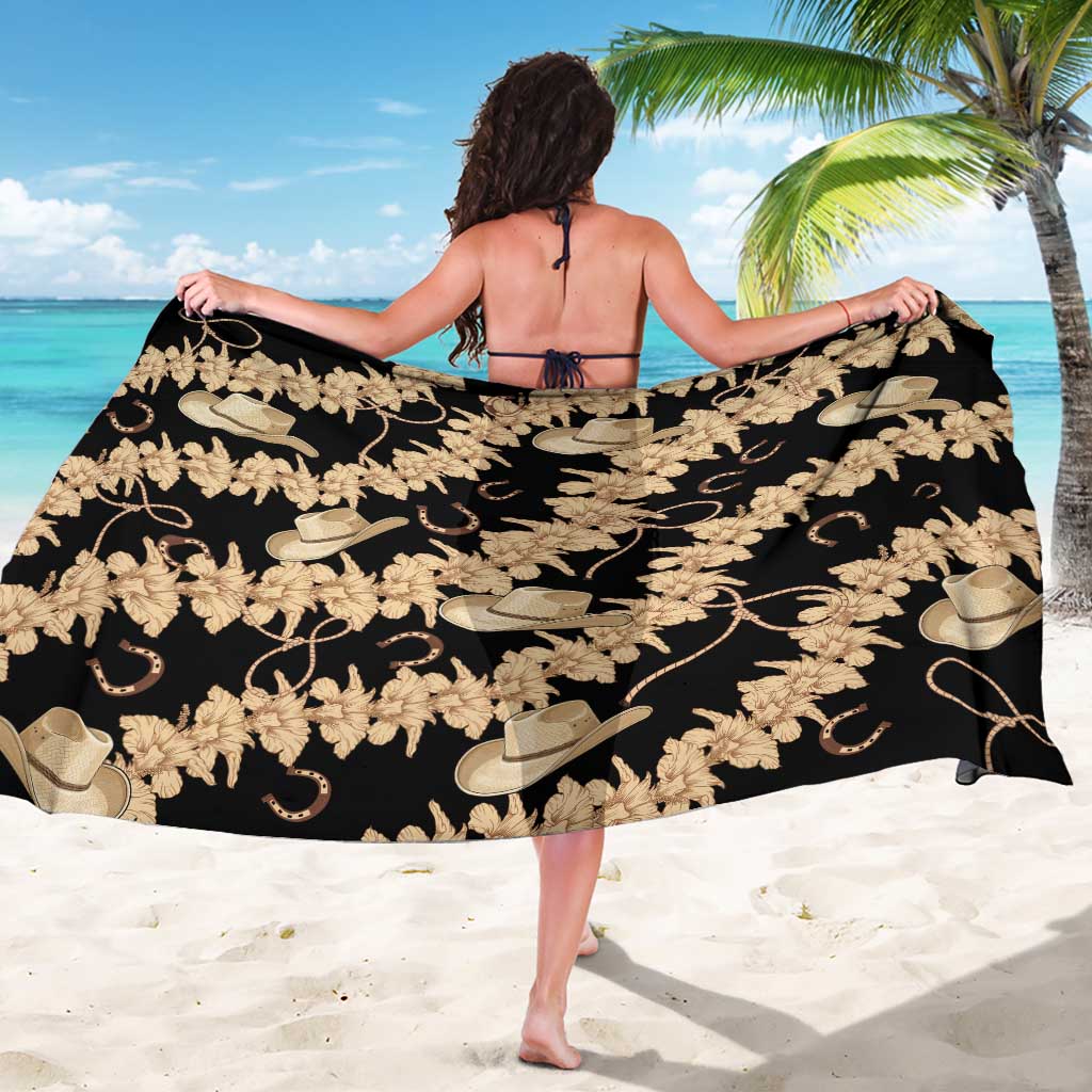 Vanuatu Cowboy Sarong Seamless Straw Hats Hibiscus - Polynesian Pride