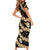Vanuatu Cowboy Short Sleeve Bodycon Dress Seamless Straw Hats Hibiscus - Polynesian Pride