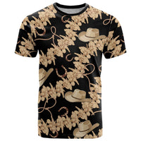 Vanuatu Cowboy T Shirt Seamless Straw Hats Hibiscus - Polynesian Pride