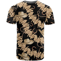 Vanuatu Cowboy T Shirt Seamless Straw Hats Hibiscus - Polynesian Pride