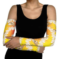 Vanuatu Cowboy Arm Sleeves Straw Hats Hibiscus With Sand Drawing LT14 - Polynesian Pride