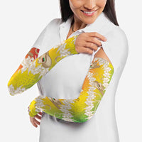 Vanuatu Cowboy Arm Sleeves Straw Hats Hibiscus With Sand Drawing LT14 - Polynesian Pride