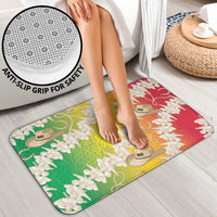 Vanuatu Cowboy Bathroom Set Straw Hats Hibiscus With Sand Drawing - Polynesian Pride