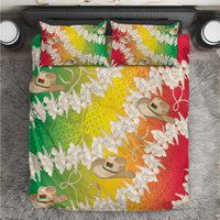 Vanuatu Cowboy Bedding Set Straw Hats Hibiscus With Sand Drawing LT14 Reggae - Polynesian Pride