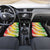 Vanuatu Cowboy Car Mats Straw Hats Hibiscus With Sand Drawing - Polynesian Pride