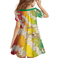 Vanuatu Cowboy Family Matching Mermaid Dress and Hawaiian Shirt Straw Hats Hibiscus With Sand Drawing - Polynesian Pride