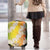 Vanuatu Cowboy Luggage Cover Straw Hats Hibiscus With Sand Drawing - Polynesian Pride