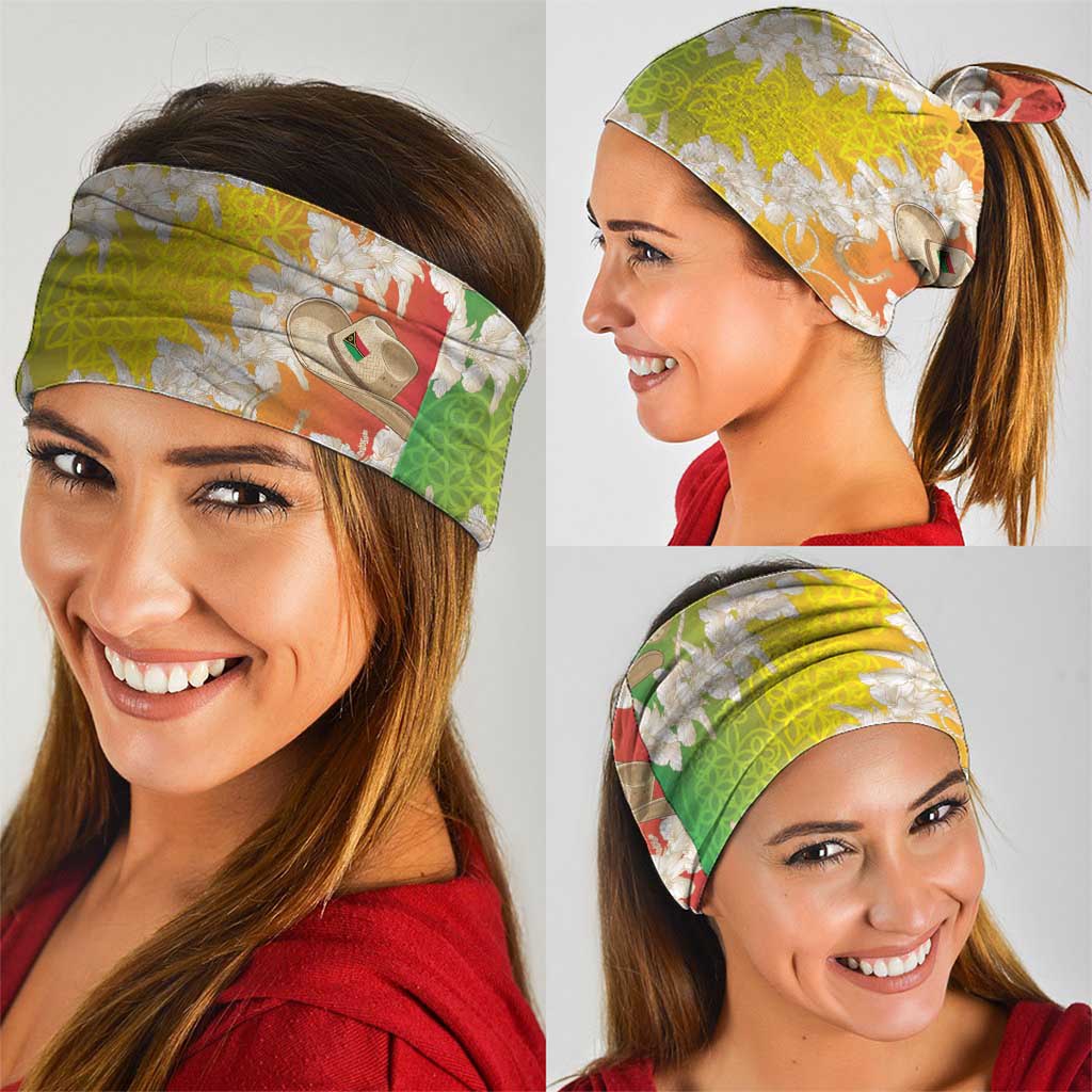 Vanuatu Cowboy Neck Gaiter Straw Hats Hibiscus With Sand Drawing LT14 - Polynesian Pride