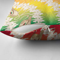 Vanuatu Cowboy Pillow Cover Straw Hats Hibiscus With Sand Drawing LT14 - Polynesian Pride