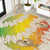 Vanuatu Cowboy Round Carpet Straw Hats Hibiscus With Sand Drawing - Polynesian Pride