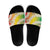 Vanuatu Cowboy Slide Sandals Straw Hats Hibiscus With Sand Drawing - Polynesian Pride