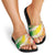 Vanuatu Cowboy Slide Sandals Straw Hats Hibiscus With Sand Drawing - Polynesian Pride