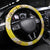 Vanuatu Cowboy Steering Wheel Cover Straw Hats Hibiscus With Sand Drawing - Polynesian Pride