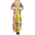 Vanuatu Cowboy Summer Maxi Dress Straw Hats Hibiscus With Sand Drawing - Polynesian Pride
