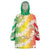 Vanuatu Cowboy Wearable Blanket Hoodie Straw Hats Hibiscus With Sand Drawing - Polynesian Pride