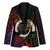 Vanuatu Boar Cowboy Blazer Tusk Gradient Polynesian Pattern - Polynesian Pride