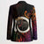 Vanuatu Boar Cowboy Blazer Tusk Gradient Polynesian Pattern - Polynesian Pride