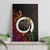 Vanuatu Boar Cowboy Canvas Wall Art Tusk Gradient Polynesian Pattern - Polynesian Pride