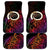 Vanuatu Boar Cowboy Car Mats Tusk Gradient Polynesian Pattern - Polynesian Pride