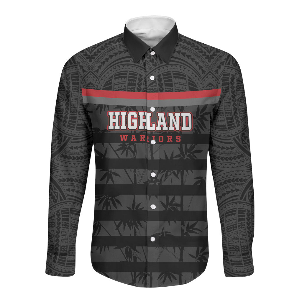 Fiji Naitasiri Rugby Custom Long Sleeve Button Shirt Go Highland Warriors