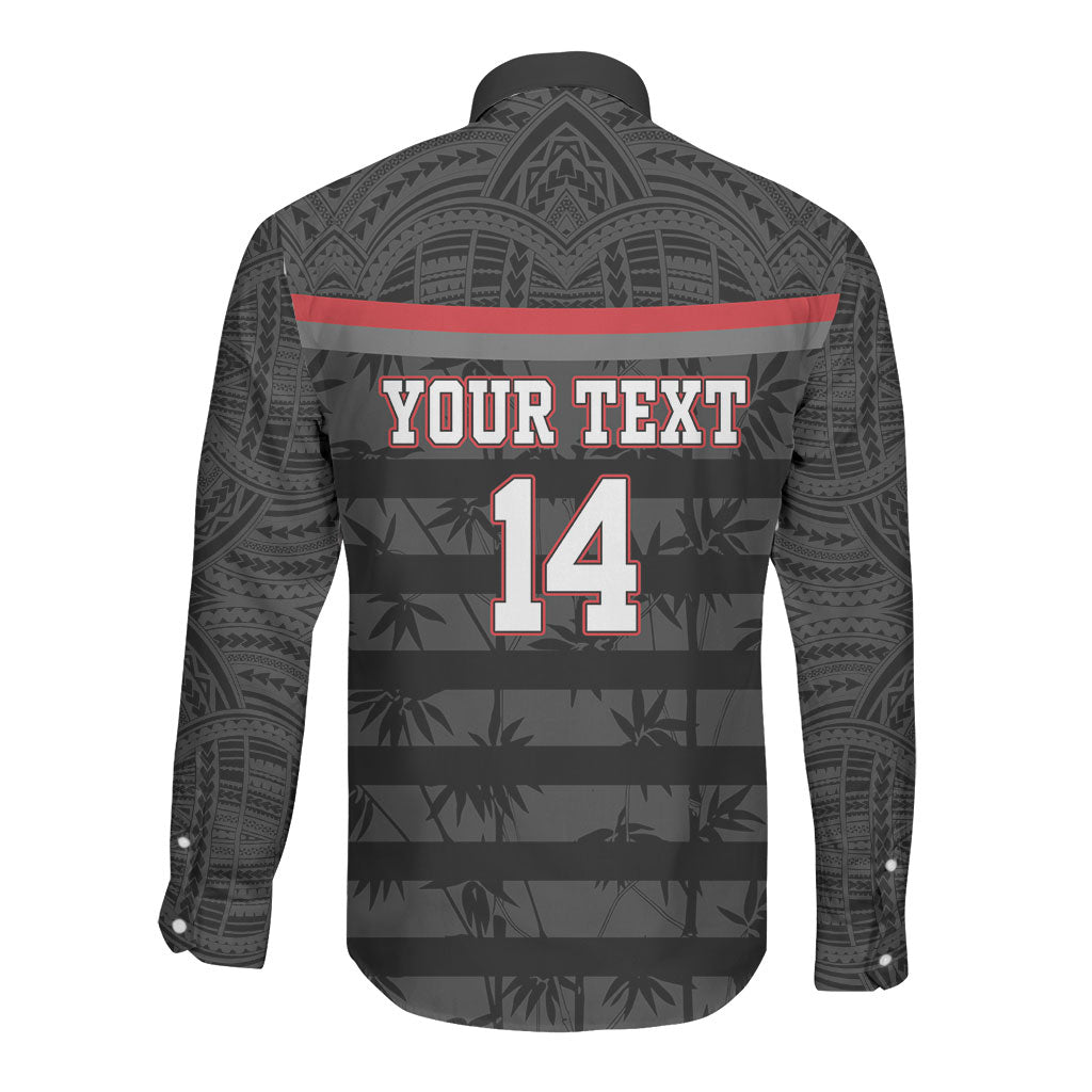Fiji Naitasiri Rugby Custom Long Sleeve Button Shirt Go Highland Warriors