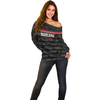 Fiji Naitasiri Rugby Custom Off Shoulder Sweater Go Highland Warriors