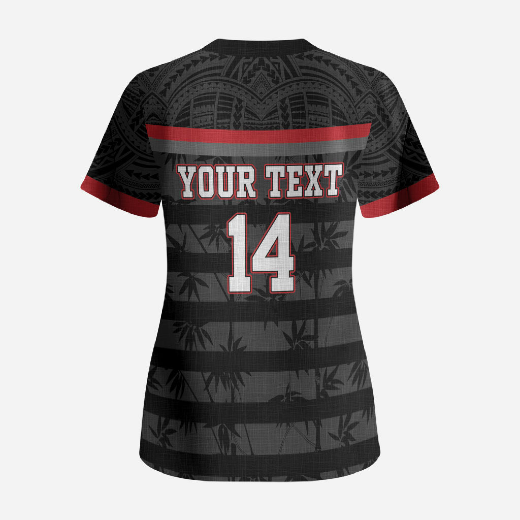 Fiji Naitasiri Rugby Custom Scrub Top Go Highland Warriors