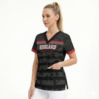 Fiji Naitasiri Rugby Custom Scrub Top Go Highland Warriors