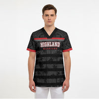 Fiji Naitasiri Rugby Custom Scrub Top Go Highland Warriors
