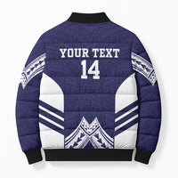 Fiji Nadi Rugby Custom Bomber Puffer Jacket Kikau O Nadi Ko