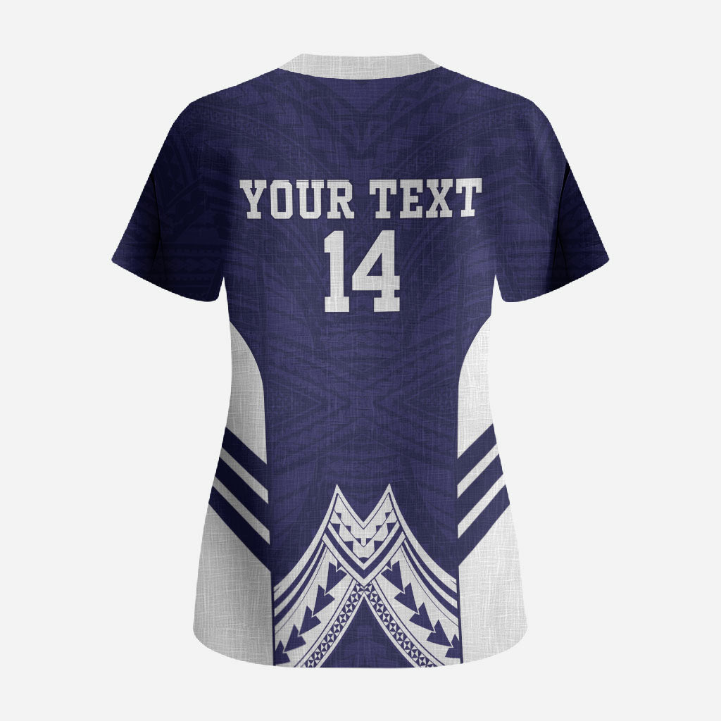 Fiji Nadi Rugby Custom Scrub Top Kikau O Nadi Ko