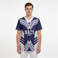 Fiji Nadi Rugby Custom Scrub Top Kikau O Nadi Ko
