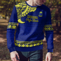 Personalised Fiji Natabua High School Ugly Christmas Sweater Fijian Tapa Pattern LT14 - Polynesian Pride