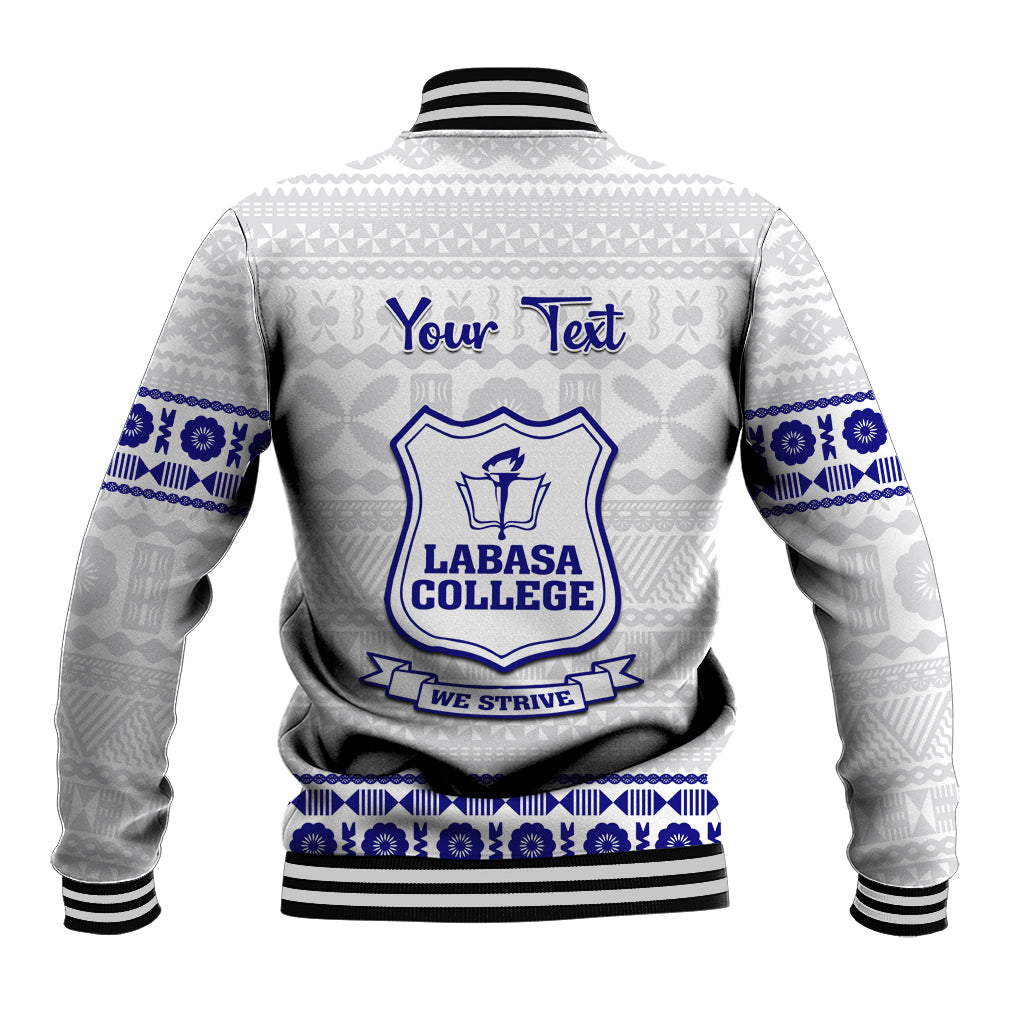Personalised Fiji Labasa College Baseball Jacket Fijian Tapa Pattern LT14 - Polynesian Pride