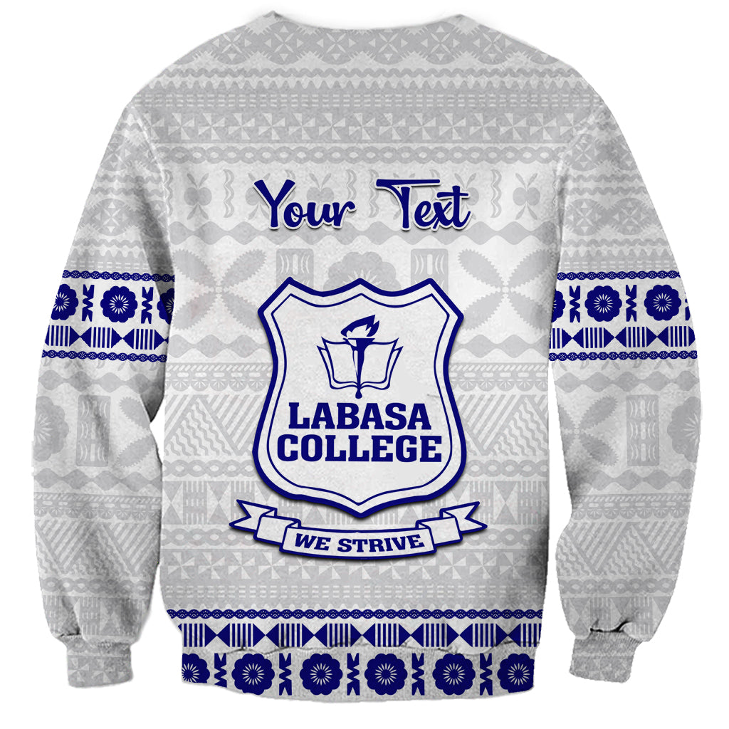 Personalised Fiji Labasa College Sweatshirt Fijian Tapa Pattern LT14 - Polynesian Pride